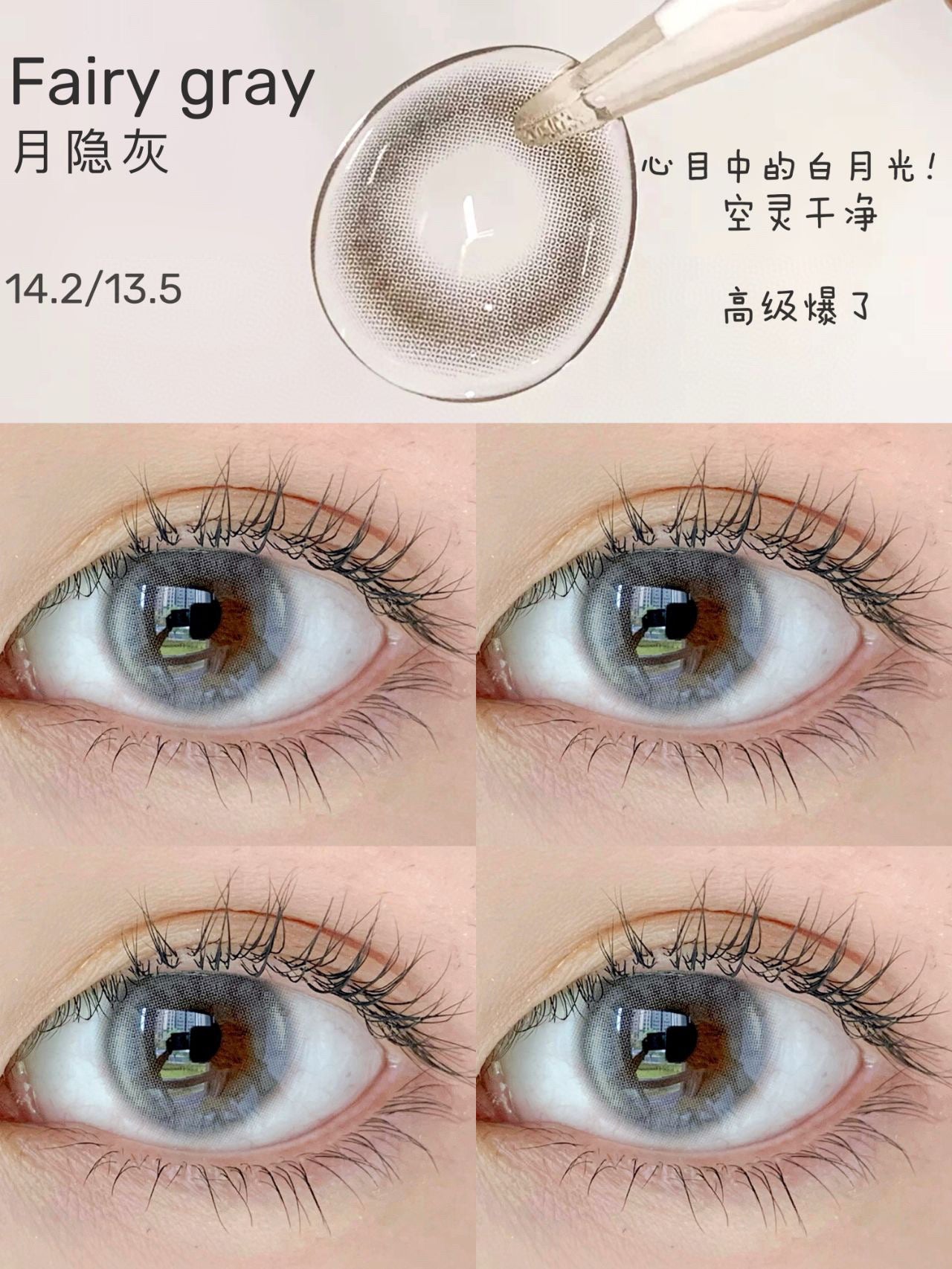 PUDDING BARRIEYES Fairy Gray | 1 Day, 6 Pcs