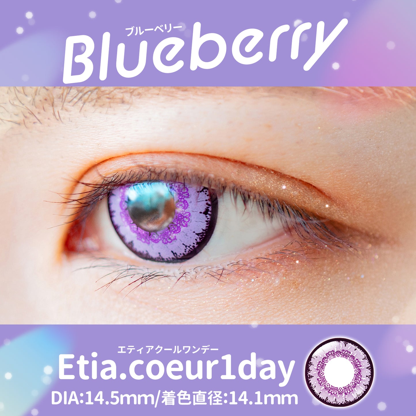 PUDDING Etia Coeur Blueberry | 1 Day, 6 Pcs