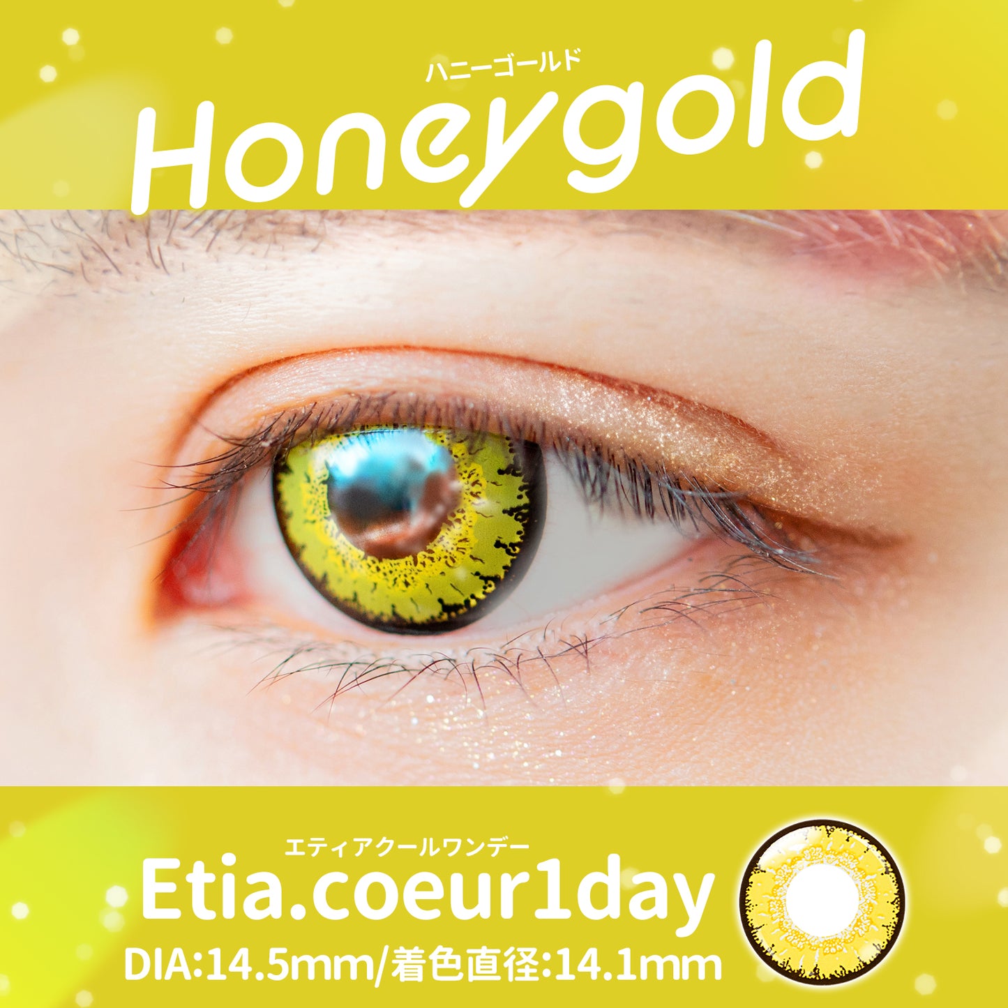 PUDDING Etia Coeur Honey Gold | 1 Day, 6 Pcs