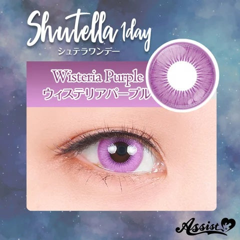 PUDDING Assist Shutella Wisteria Purple | 1 Day, 6 Pcs